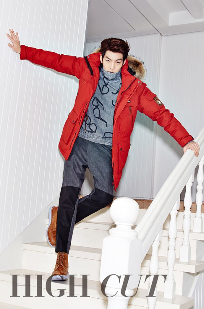 Kim Woo Bin’s Laidback Winter For High Cut’s Vol. 117 Couch Kimchi